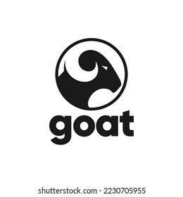 goat head silhouette logo inspiration