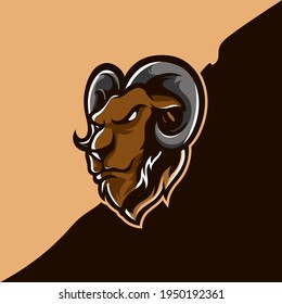 Goat Head Sport Mascot Logo