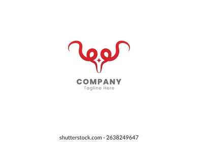 Goat Head Star Creative Logo, Creative Business New Logo