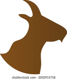 Goat head symbol logo for your business.