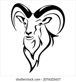 goat head symbol vector illustration