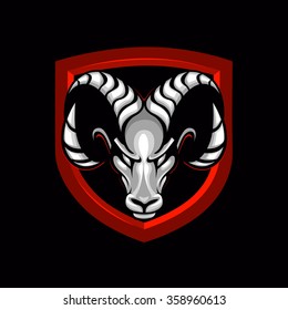 Goat head symbol,billy goat logo