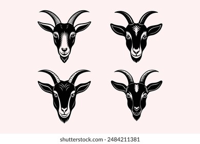 goat head this is vector illustrator fill