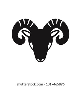 Goat head vector icon