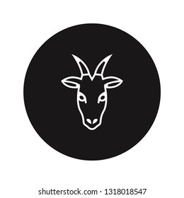 Goat head vector icon