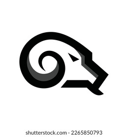 Goat Head Vector Logo Design Template