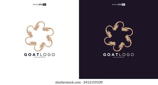 Goat Head vector Logo Design inspiration