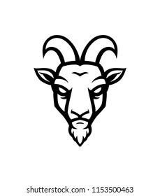 Goat head vector mascot