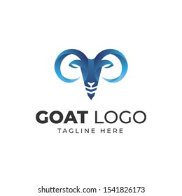 Goat Head Zodiac Carpicorn Logo Vector Icon Illustration
