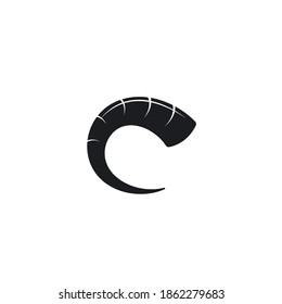 goat horn icon vector illustration design template web