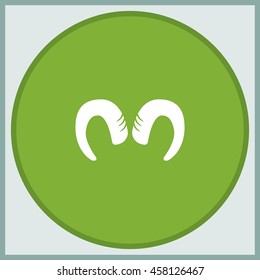 Goat horns icon.