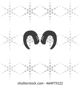 Goat horns icon.