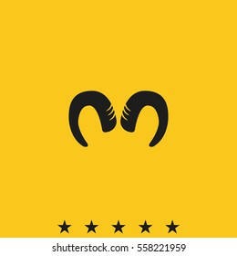 Goat horns icon.