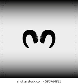 Goat horns icon.