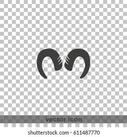 Goat horns icon.