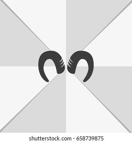 Goat horns icon.