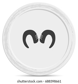 Goat horns icon.