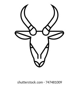 Goat icon animal design vector illustration