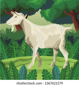 goat icon cartoon