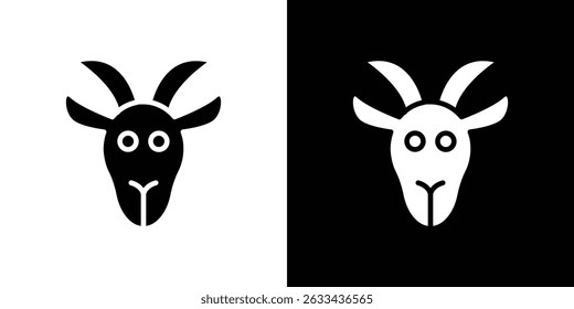 Goat icon concept, vector illustration