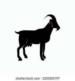 Goat Icon. Farm Animal Symbol - Vector.