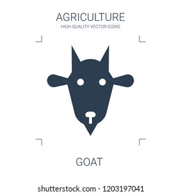 goat icon. high quality filled goat icon on white background. from agriculture collection flat trendy vector goat symbol. use for web and mobile