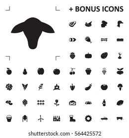 goat icon illustration isolated vector sign symbol