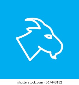 goat icon illustration isolated vector sign symbol