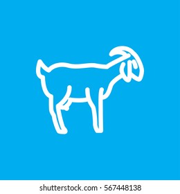 goat icon illustration isolated vector sign symbol