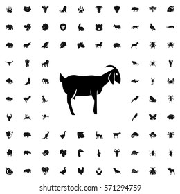 goat icon illustration isolated vector sign symbol