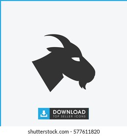 goat icon illustration isolated vector sign symbol