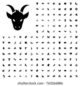 Goat icon illustration isolated vector sign symbol. animals icon set for web and mobile.