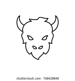 goat icon illustration isolated vector sign symbol