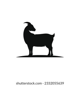 Goat icon isolated on white background