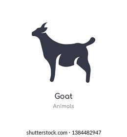 goat icon. isolated goat icon vector illustration from animals collection. editable sing symbol can be use for web site and mobile app