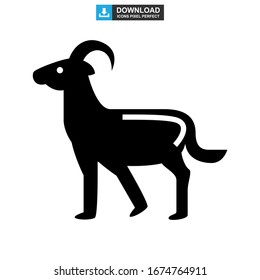 goat icon or logo isolated sign symbol vector illustration - high quality black style vector icons
