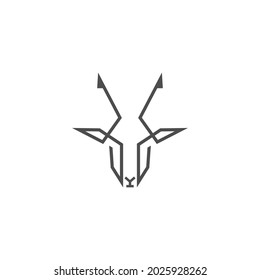 Goat icon logo vector design template illustration