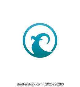 Goat icon logo vector design template illustration