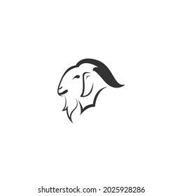 Goat icon logo vector design template illustration