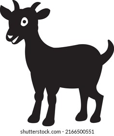Goat icon on white background