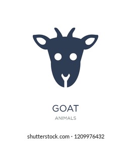 Goat icon. Trendy flat vector Goat icon on white background from animals collection, vector illustration can be use for web and mobile, eps10