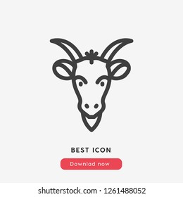 goat icon vector