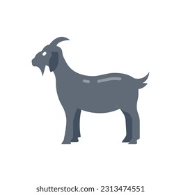 Goat icon in vector. Illustration