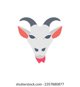 Ziegensymbol in Vektorgrafik. Illustration