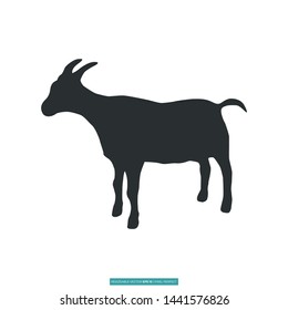 Goat Icon Vector Illustration Logo Template For Website Or Mobile App