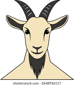 Goat icon vector illustration on white background 
