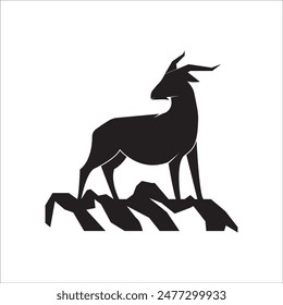 GOAT ICON VECTOR ILLUSTRATION SYMBOL DESIGN