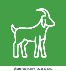 Goat icon vector image. Can also be used for Village. Suitable for mobile apps, web apps and print media.