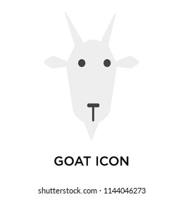 Goat icon vector isolated on white background for your web and mobile app design, Goat logo concept