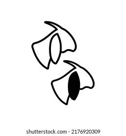Goat Icon Vector Isolated on White Artboard